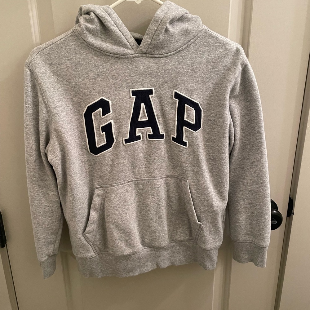 GAP Kids Light Gray Heather Grey  Hoodie